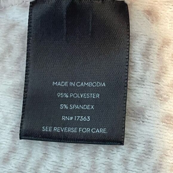 Vera Wang Simply Vera Velour Hooded Lounger Robe Tan White Fleece Long Sleeve M - Picture 7 of 8